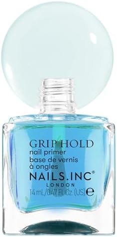 Close up of Nails Inc Grip Hold Primer label details