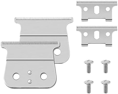 Close up of stainless steel Andis compatible T-blades