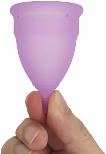 Croing reusable period cups showing flexible silicone material and leakproof design