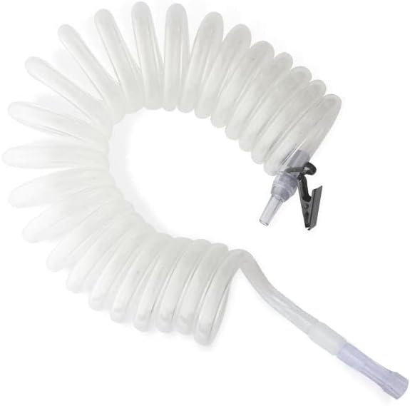 Tidy Tubing 15 foot retractable oxygen supply line coiled.