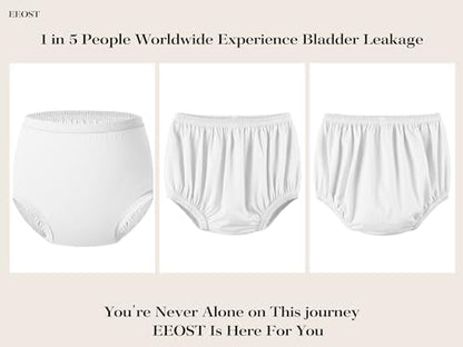 EEOST reusable incontinence briefs cotton outerwear fabric texture detail