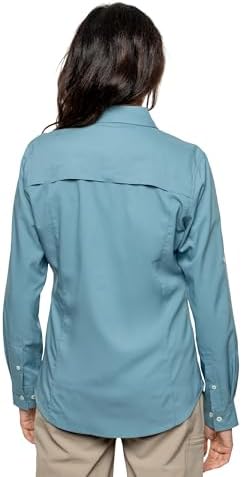 Insect Shield shirt showing button down collar and chest pockets