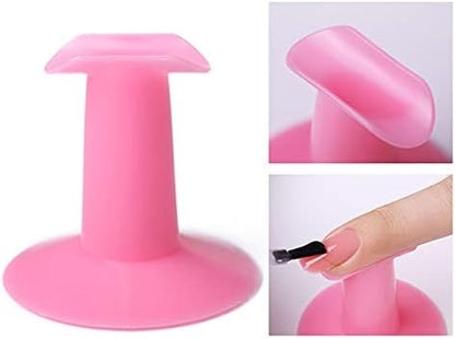 Pink and white nail exercise finger bracket tools