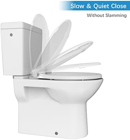 GarveeTech round family toilet seat with child training insert lowered down for potty training
