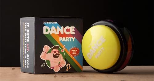 Packaging of the thirty second dance party novelty gadget showing product specifications
