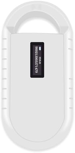 Smoostart Pet Microchip Reader angled view displaying compact white body