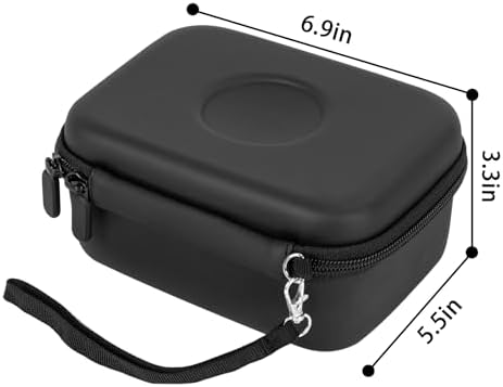 TORIBIO compact heavy duty grooming organizer case side profile showcasing the dual zipper closure.