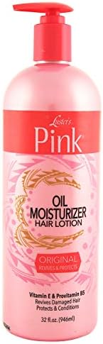 Lusters Pink moisturizing hair lotion for weak damaged hair treatment
