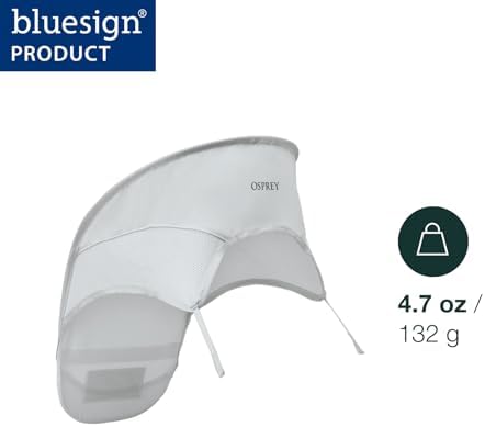 Close up of Osprey Poco LT sunshade attachment mechanism