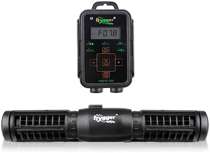 Hygger adjustable powerhead digital LED display controller close up showing wave modes