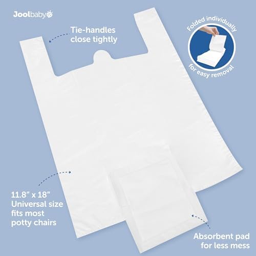 Universal fit training chair bags with absorbent pad exposed