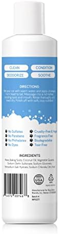 Toxin free pH balanced cat grooming shampoo back label ingredients