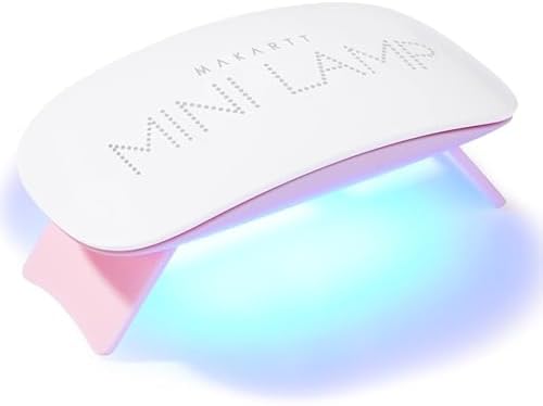 Makartt portable nail dryer with pink folding legs extended