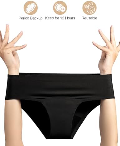 EcoPeriod black menstrual underwear fabric detail
