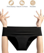 EcoPeriod black menstrual underwear fabric detail