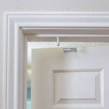 Predictable Solutions GlideLok metal door lock installed on door top