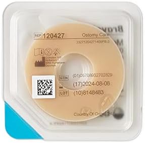 Four point two millimeter thick ostomy ring showing moldable flexibility