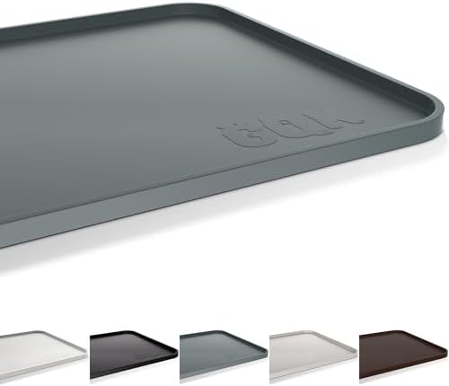 GQK Silicone Dog and Cat Food Mat raised edge detail