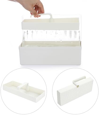Juxyes sterilizing tray with lid closed showing clear view of contents