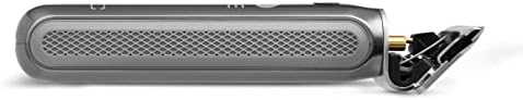 Rechargeable travel beard trimmer showing the universal USB Type C connection port