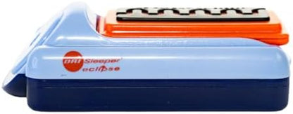 DRI Sleeper Eclipse wireless bedwetting alarm kit showing box contents and batteries included