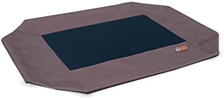 K&H Pet Products elevated dog bed replacement cover close up of the durable water resistant 600 denier nylon fabric