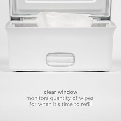 Authentic USA imported Ubbi baby wipes dispenser lifestyle shot