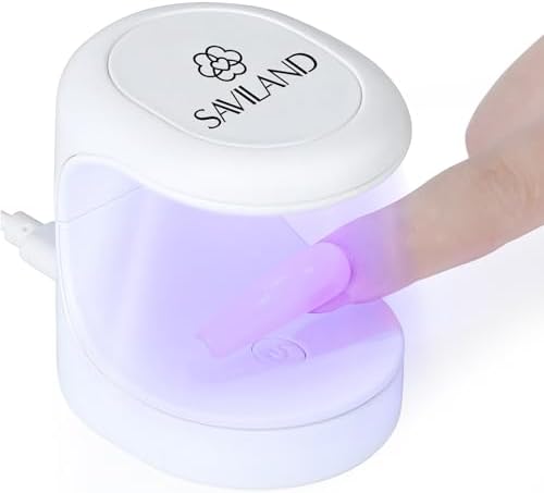 Saviland Mini Nail Lamp 16W front view for gel polish