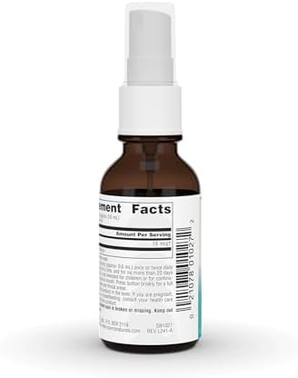 Imported Source Naturals Wellness silver supplement spray mechanism and cap setup
