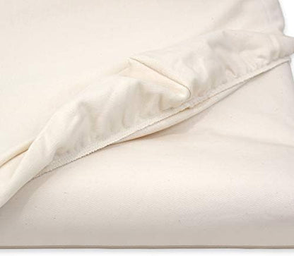 Naturepedic lightweight premium baby changing pad cover fitted elastic corners