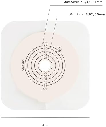 Steawoce two piece system adhesive baseplate close up showcasing the medical grade hydrocolloid texture.