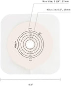 Steawoce two piece system adhesive baseplate close up showcasing the medical grade hydrocolloid texture.