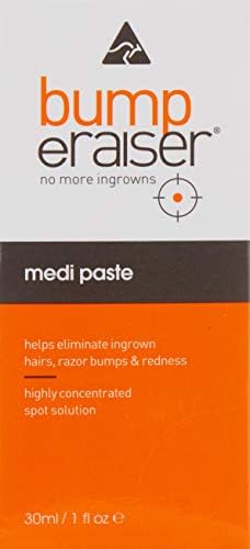 Close up of Bump eRaiser spot treatment packaging showing tea tree oil ingredient.