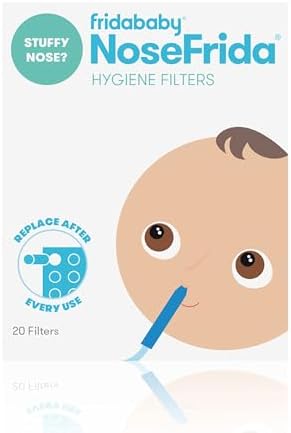 Frida Baby Nasal Aspirator Original 20 NoseFrida Filter Refills, Replacement Filters, Hygiene Filters for NoseFrida The Snotsucker, BPA Free, Latex Free - Image 3