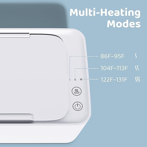 Top view of baby wet napkin warmer for home nursery