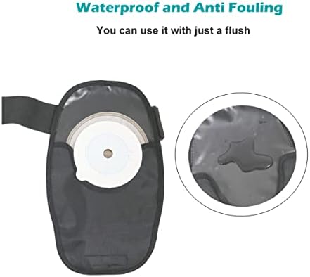 Waterproof oxford cloth colostomy bag protector close up view of fabric texture