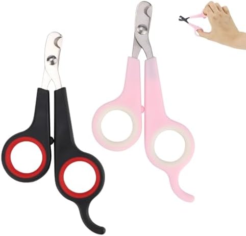 Beaphar small animal nail scissors close up view of angled blade
