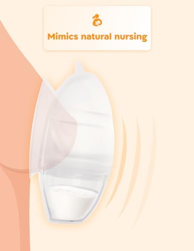 Biamba breast milk collector angled view highlighting the adjustable suction valve and flexible silicone rim.