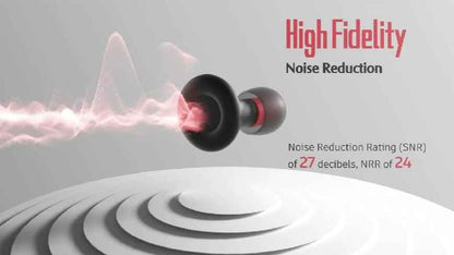 Washable and durable sound insulating earplugs ideal for side sleepers and concert hearing protection