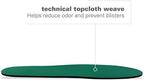 Green Spenco orthotic shoe inserts showing the SpenCore material base layer.
