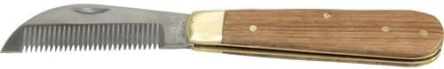 Dover Saddlery Grooming And Thinning Knife front view professional equine care tool