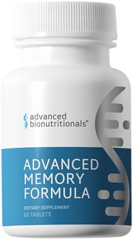 Advanced Bionutritionals memory supplement bottle displaying key premium ingredients list
