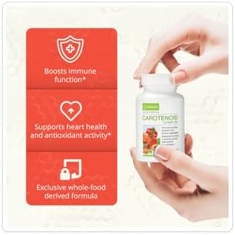 Close-up of NeoLife Carotenoid Complex softgel capsules