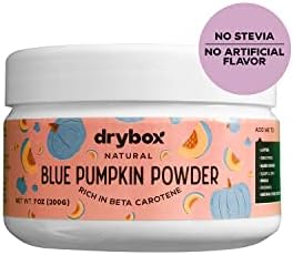 Dehydrated pure pumpkin powder supplement jar displaying nutritional highlights and product texture.
