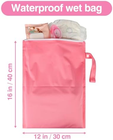 Eaxin 2 Pack Reusable Floral Wet Bag travel storage