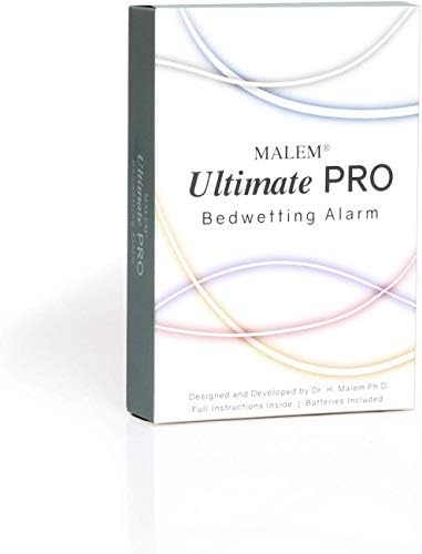 Malem Ultimate PRO alarm in use showing attachment to pajama collar.