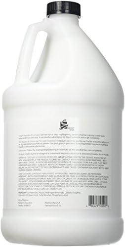 Super Star 1 Gallon cream developer bottle for hair coloring application