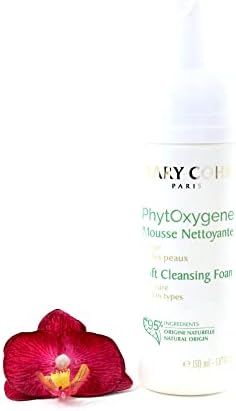 Mary Cohr natural soap free foaming facial wash bottle back label instructions