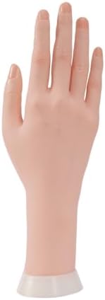 Close up of ZhuoYi bendable rubber nail training hand