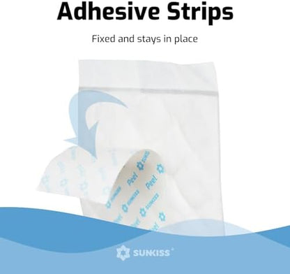 SUNKISS adult personal care booster pads highlighting the odor control gel core technology